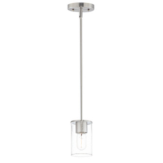 Sleek One Light Mini Pendant in Satin Nickel (16|91840CDSN)