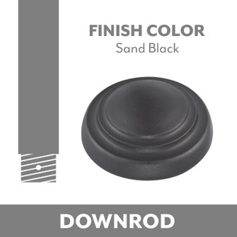 Ceiling Fan Downrod in Sand Black (15|DR510-SDBK)