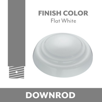Minka Aire Down Rod in Flat White (15|DR536-WHF)