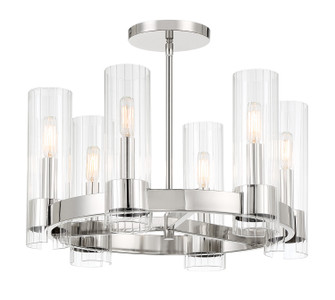 Vernon Place Six Light Chandelier in Chrome (7|3895-77)