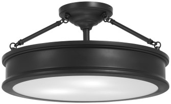 Harbour Point Three Light Semi Flush Mount in Coal (7|4177-66A)