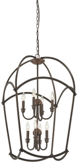 Jupiter's Canopy Eight Light Pendant in Harvard Court Bronze (7|4778-281)