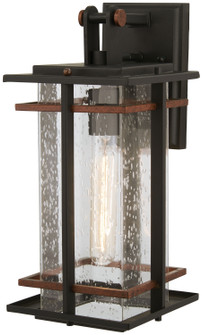 San Marcos One Light Outdoor Wall Mount in Black w/Antique Copper (7|72492-68)