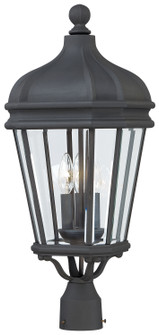 Harrison Three Light Post Mount in Coal (7|8696-66)