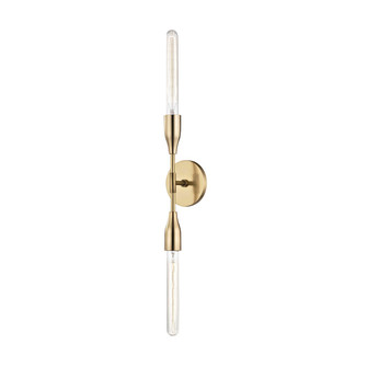 Tara Two Light Wall Sconce in Aged Brass (428|H116102-AGB)