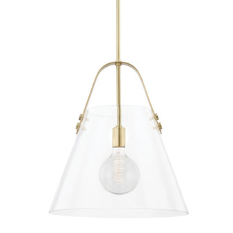 Karin One Light Pendant in Aged Brass (428|H162701XL-AGB) Karin One Light Pendant in Aged Brass (428|H162701XL-AGB)