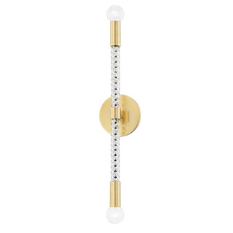 Pippin Two Light Wall Sconce in Aged Brass (428|H256102-AGB)