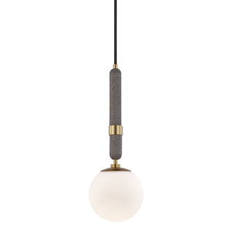 Brielle One Light Pendant in Aged Brass (428|H289701S-AGB)