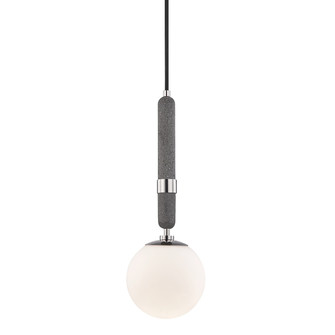 Brielle One Light Pendant in Polished Nickel (428|H289701S-PN)