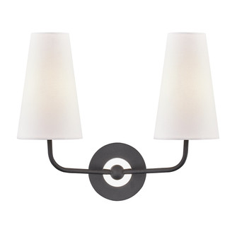 Merri Two Light Wall Sconce in Polished Nickel/Black (428|H318102-PN/BK)