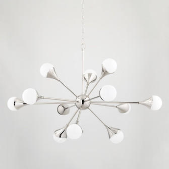 Ariana LED Chandelier in Polished Nickel (428|H375812-PN)