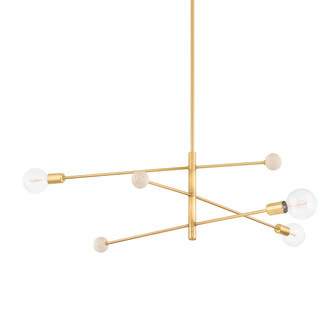 Slater Three Light Chandelier in Aged Brass (428|H491803-AGB) Slater Three Light Chandelier in Aged Brass (428|H491803-AGB)