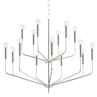 Bailey 15 Light Chandelier in Polished Nickel (428|H516815-PN)