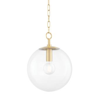 Juliana One Light Pendant in Aged Brass (428|H609701S-AGB)