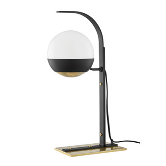Aly One Light Table Lamp in Aged Brass/Black (428|HL409201-AGB/BK)
