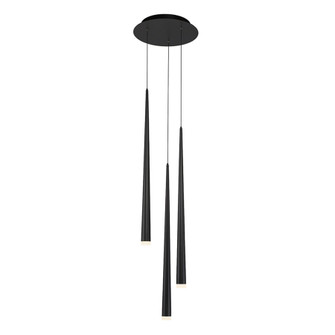 Cascade LED Pendant in Black (281|PD-41803R-BK)