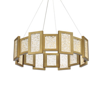 Fury LED Chandelier in Aged Brass (281|PD-66028-AB)