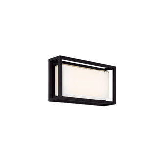 Framed LED Outdoor Wall Sconce in Black (281|WS-W73614-BK)