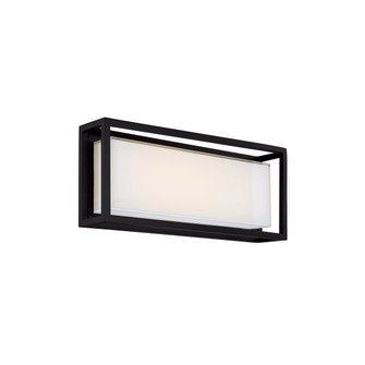 Framed LED Outdoor Wall Sconce in Black (281|WS-W73620-BK)