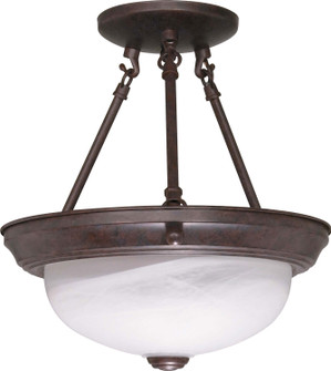Two Light Semi Flush Mount in Old Bronze (72|60-208)