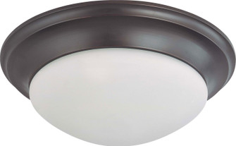 Close to Ceiling Mahogany Bronze Three Light Flush Mount in Mahogany Bronze (72|60-3177)