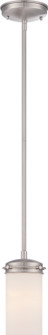 Polaris One Light Mini Pendant in Brushed Nickel (72|60-615)