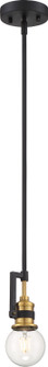 Intention One Light Mini Pendant in Warm Brass / Black (72|60-6975)