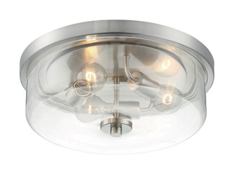 Sommerset Three Light Flush Mount in Brushed Nickel (72|60-7169)