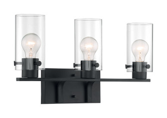 Sommerset Three Light Vanity in Matte Black (72|60-7273)