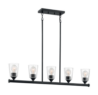 Bransel Five Light Island Pendant in Matte Black (72|60-7286)