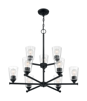 Bransel Nine Light Chandelier in Matte Black (72|60-7289)