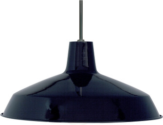 One Light Pendant in Black / Steel (72|SF76-284)