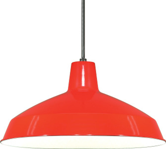 One Light Hanging Lantern in Red / White Interior (72|SF76-663)
