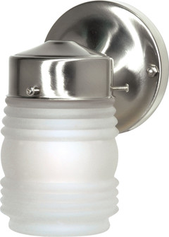 One Light Outdoor Wall Lantern in Brushed Nickel (72|SF76-701)