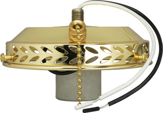 4''Wired Fan Light Holder in Brass (72|SF77-462) 4''Wired Fan Light Holder in Brass (72|SF77-462)