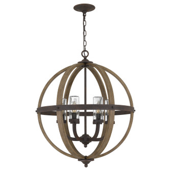 Fusion Six Light Pendant in Rustic Black (10|FSN3525RK)