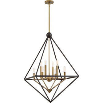 Louvre Eight Light Foyer Pendant in Western Bronze (10|LVR5208WT)