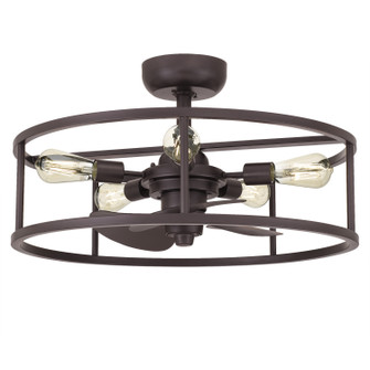 New Harbor Five Light Fandelier in Western Bronze (10|NHR3124WT)