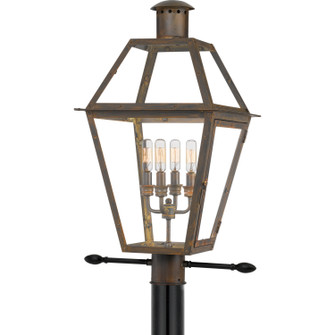 Rue De Royal Four Light Outdoor Post Mount in Industrial Bronze (10|RO9014IZ)