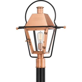 Rue De Royal One Light Outdoor Post Mount in Aged Copper (10|RO9018AC)