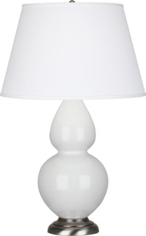Double Gourd One Light Table Lamp in Lily Glazed Ceramic w/Antique Silver (165|1670X)