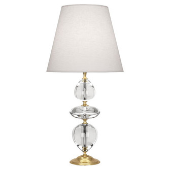 Williamsburg Orlando One Light Table Lamp in Clear Crystal w/ Modern Brass (165|260)