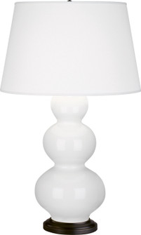 Triple Gourd One Light Table Lamp in Lily Glazed Ceramic w/Deep Patina Bronze (165|331X)
