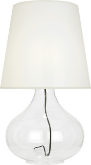 Julia One Light Table Lamp in Clear Glass Body w/Black Fabric Wrapped Cord (165|459W)