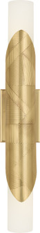 Michael Berman Brut Two Light Wall Sconce in Modern Brass (165|621)