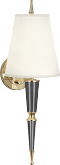 Jonathan Adler Versailles One Light Wall Sconce in Ash Lacquered Paint w/Modern Brass (165|A903X)