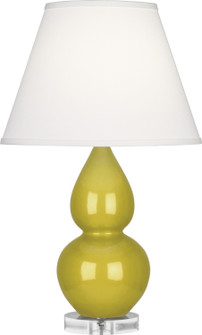Small Double Gourd One Light Accent Lamp in Citron Glazed Ceramic w/Lucite (165|CI13X)