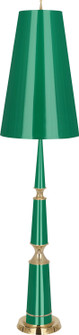 Jonathan Adler Versailles One Light Floor Lamp in Emerald Lacquered Paint w/Modern Brass (165|G902)