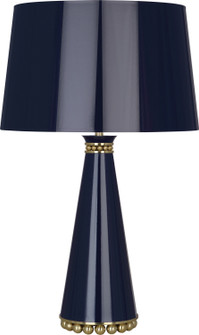 Pearl One Light Table Lamp in Midnight Blue Lacquered Paint w/Modern Brass (165|MB44)