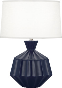 Small Orion One Light Table Lamp in Matte Midnight Blue Glazed Ceramic (165|MMB18)